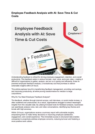employee feedback analysis with ai save time