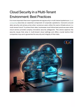 cloud security in a multi tenant environment best
