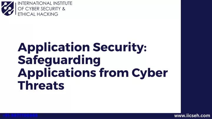 application security safeguarding applications