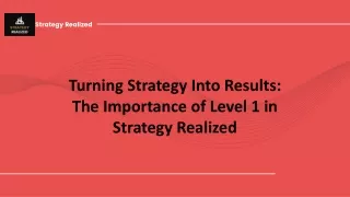 strategy realized