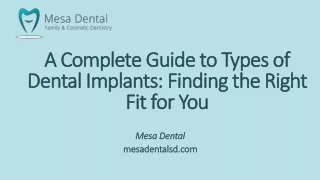 a complete guide to types of dental implants finding the right fit for you