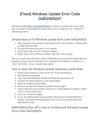 _Windows Update Error Code 0x8024002d