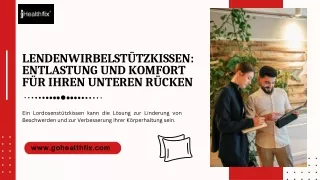 lendenwirbelst tzkissen entlastung und komfort