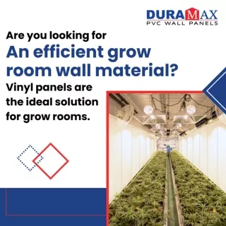 PVC grow wall helps enhance the efficiency of artificial lights