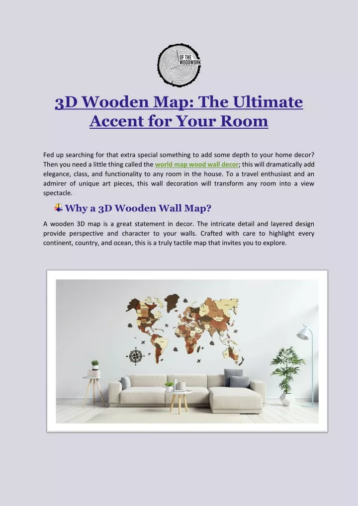 3d wooden map the ultimate accent for your room