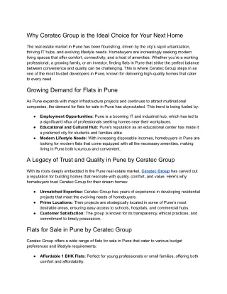 Why Ceratec Group is the Ideal Choice for Your Next Home