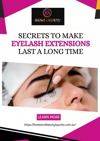 Secrets to Make Eyelash Extensions Last a Long Time