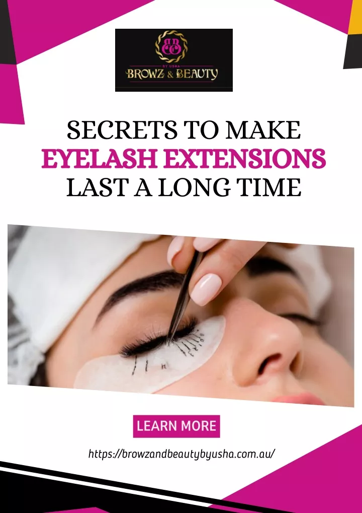 secrets to make eyelash extensions last a long