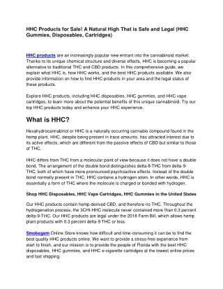 hhc products for sale a natural high that is safe
