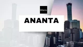 Invest With Ananta - The Best Hotel Scheme