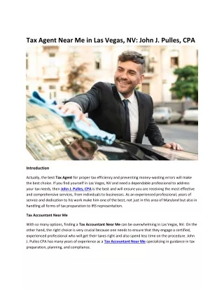 Tax Agent Near Me in Las Vegas