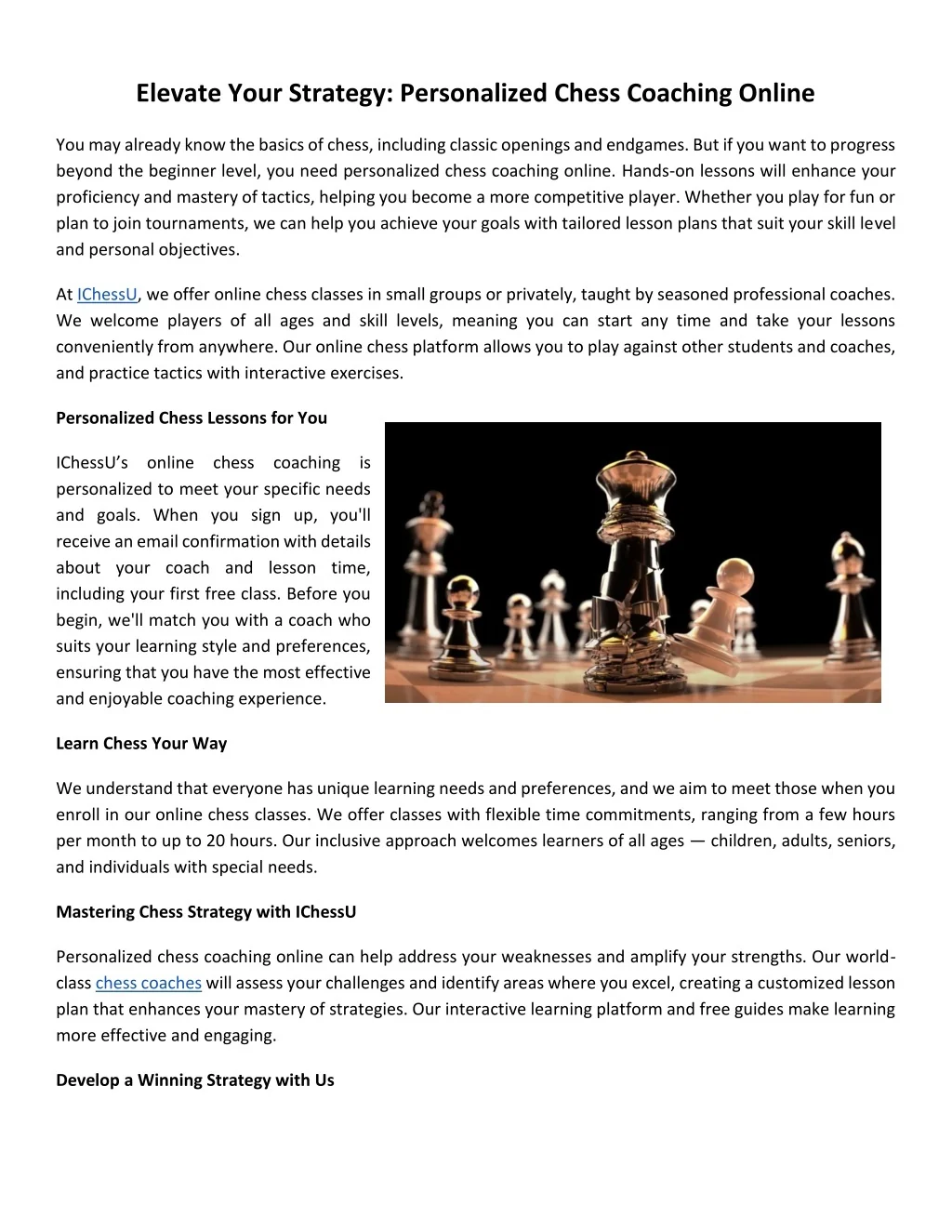 PPT - Elevate Your Strategy: Personalized Chess Coaching Online ...