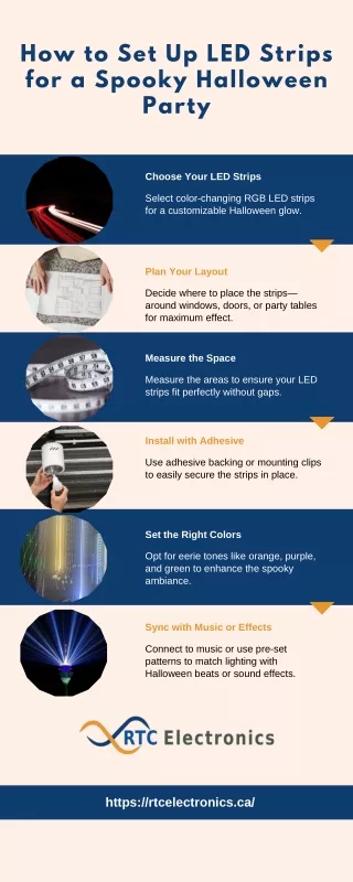 How to Set Up LED Strips for a Spooky Halloween Party