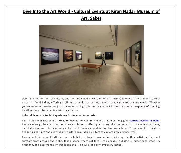 dive into the art world cultural events at kiran