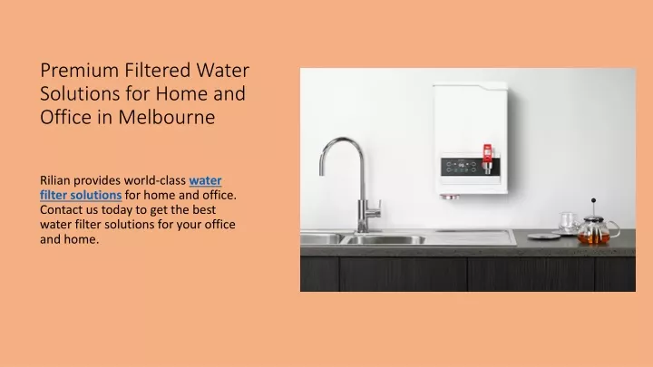 premium filtered water solutions for home and office in melbourne