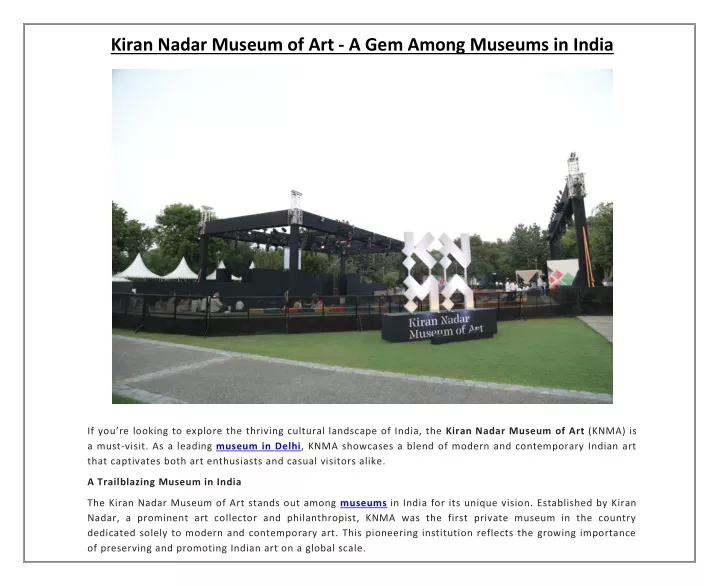 kiran nadar museum of art a gem among museums