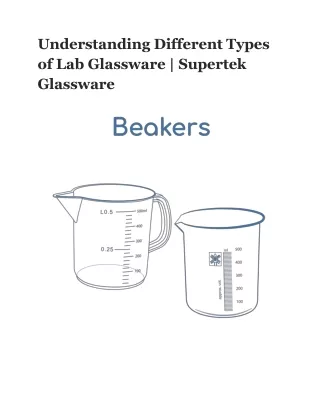 Understanding Different Types of Lab Glassware