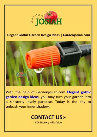 Elegant Gothic Garden Design Ideas  Gardenjosiah.com.