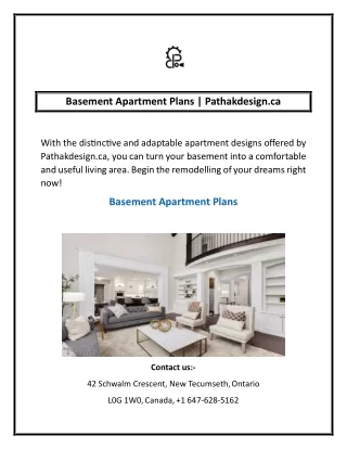 Basement Apartment Plans | Pathakdesign.ca