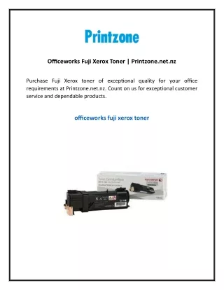 Officeworks Fuji Xerox Toner  Printzone.net.nz