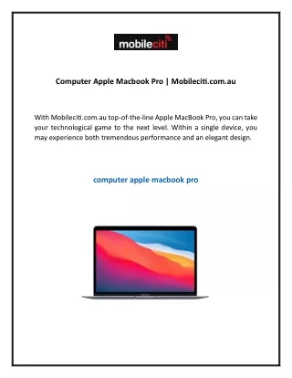computer apple macbook pro mobileciti com au