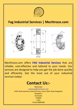 Fag Industrial Services  Mechtrace.com