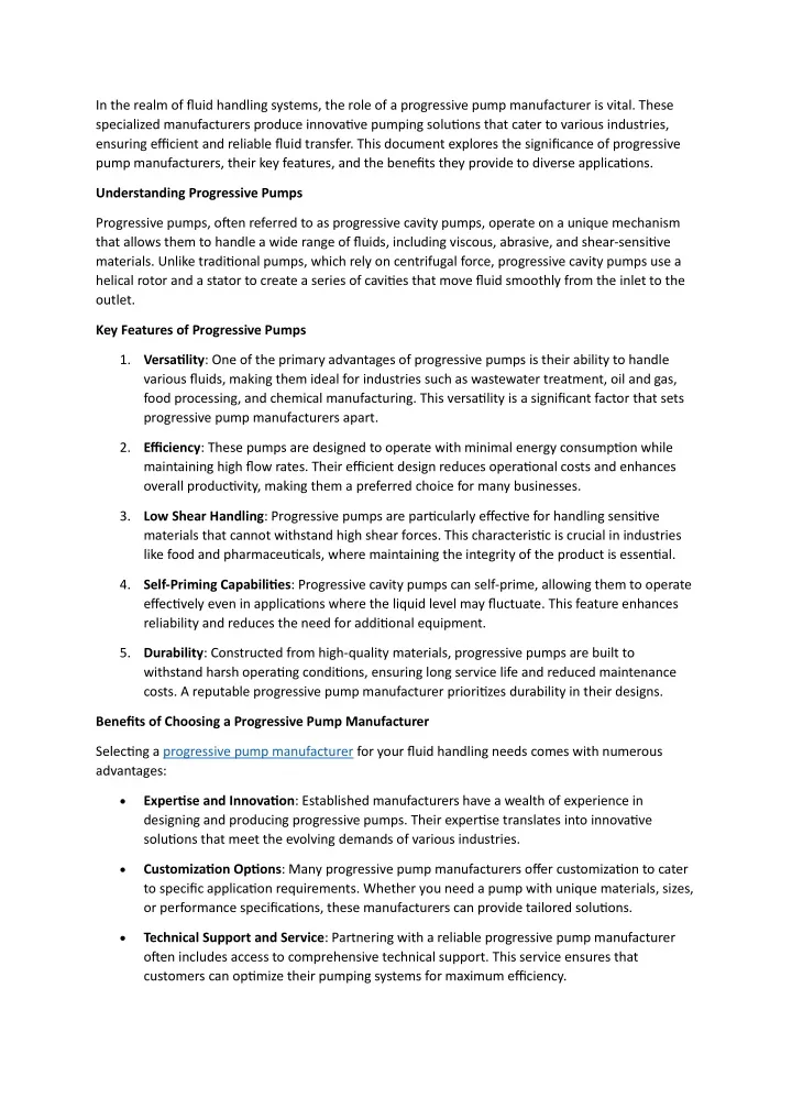 in the realm of fluid handling systems the role