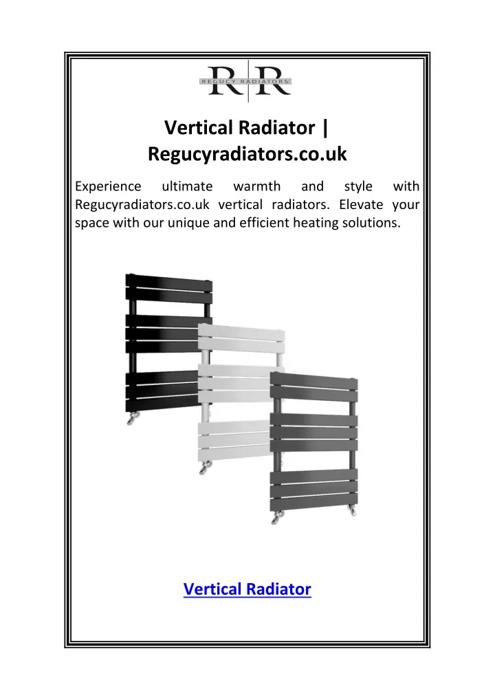 vertical radiator regucyradiators co uk