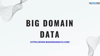 big domain data