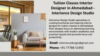 Tuition Classes Interior Designer in Ahmedabad - Interionce Design Studio