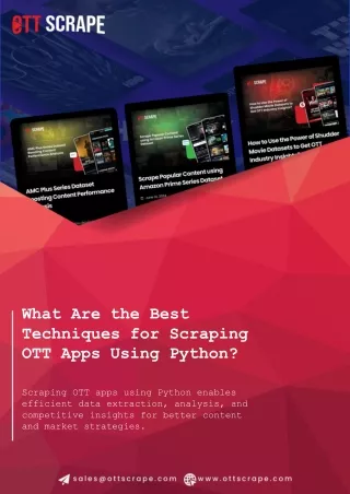 what are the best techniques for scraping