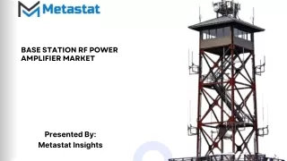 Base Station RF Power Amplifier Market Size, Share, Growth, Trends and Forecast