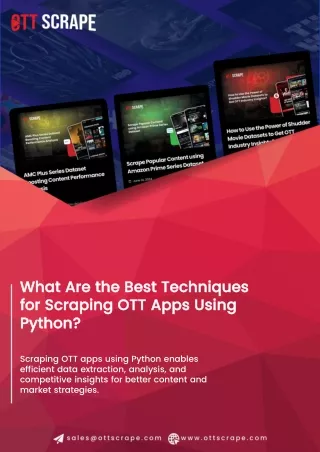 what are the best techniques for scraping