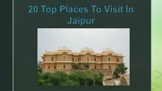 20 Top Places To Visit In Jaipur