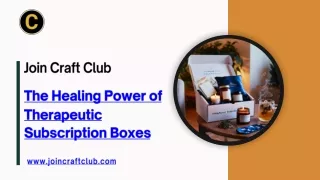 Join Craft Club's Therapeutic Subscription Boxes for Healing