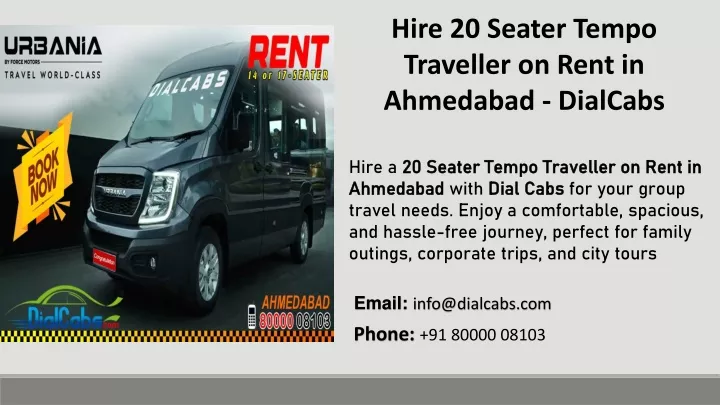 hire 20 seater tempo traveller on rent