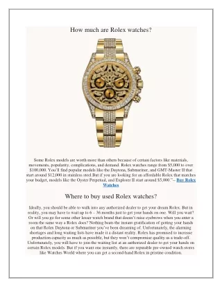 How much are Rolex watches.docx