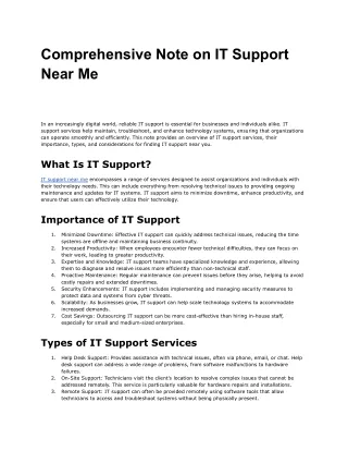 IT Support Near Me