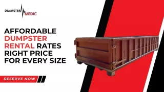 Affordable Dumpster Rental Rates_Right Price For Every Size