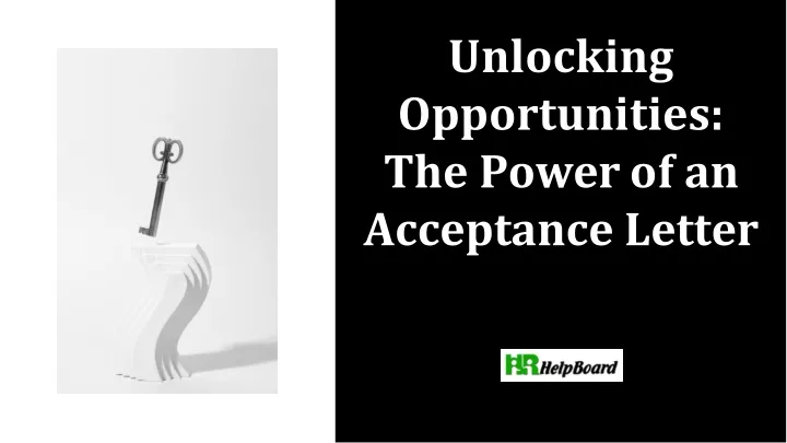 unlocking opportunities the power