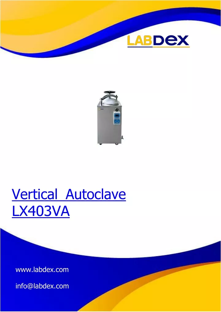 vertical autoclave lx403va www labdex com