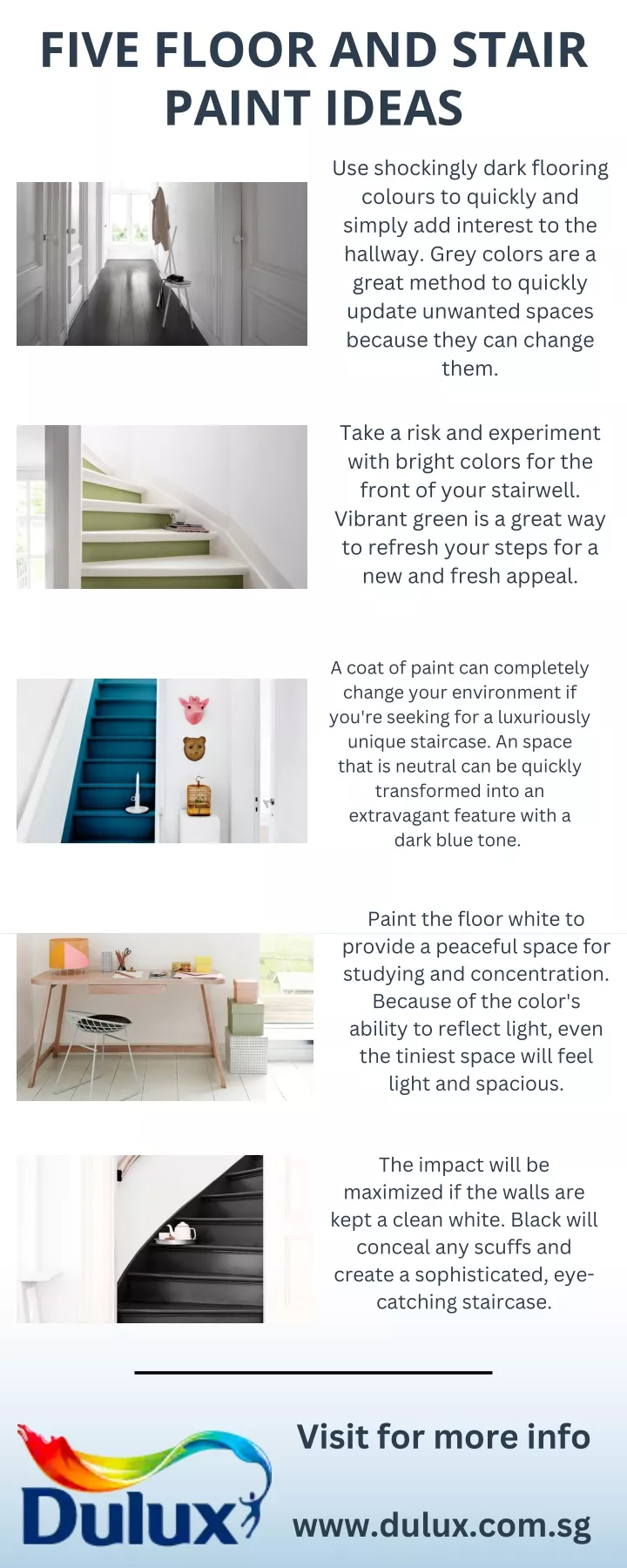 five floor and stair paint ideas