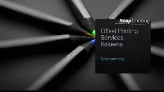 Offset Printing Services Kelowna