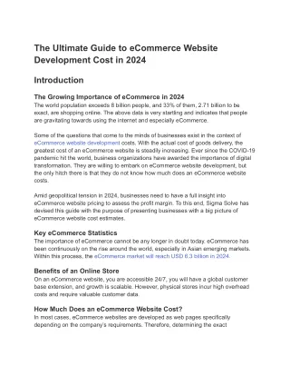 the ultimate guide to ecommerce website