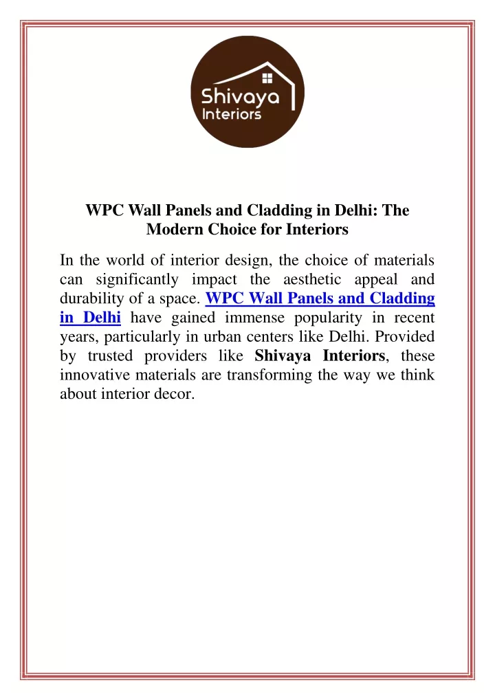 wpc wall panels and cladding in delhi the modern