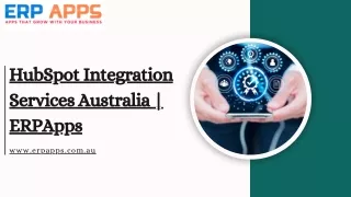 hubspot integration services australia erpapps