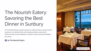 The-Nourish-Eatery-Savoring-the-Best-Dinner-in-Sunbury