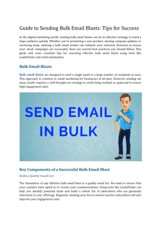 Guide to Sending Bulk Email Blasts_ Tips for Success