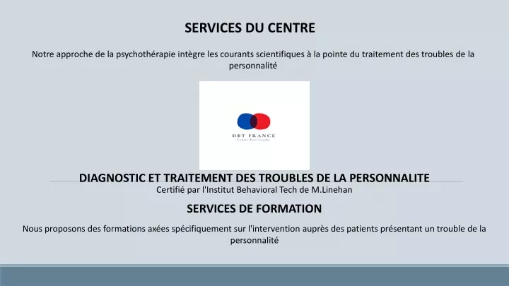 services du centre