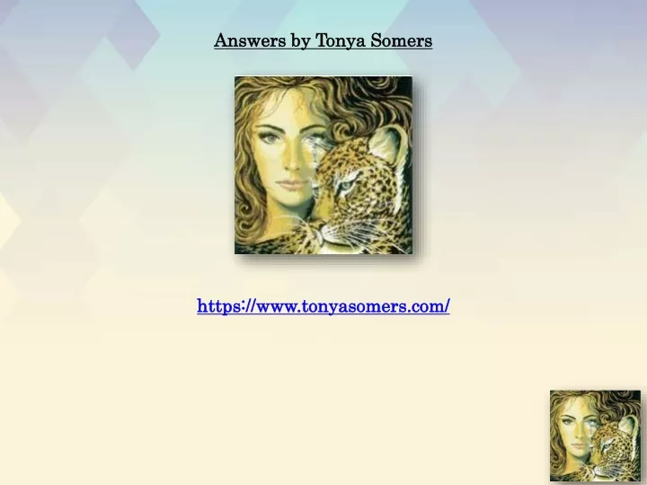 answers by tonya somers